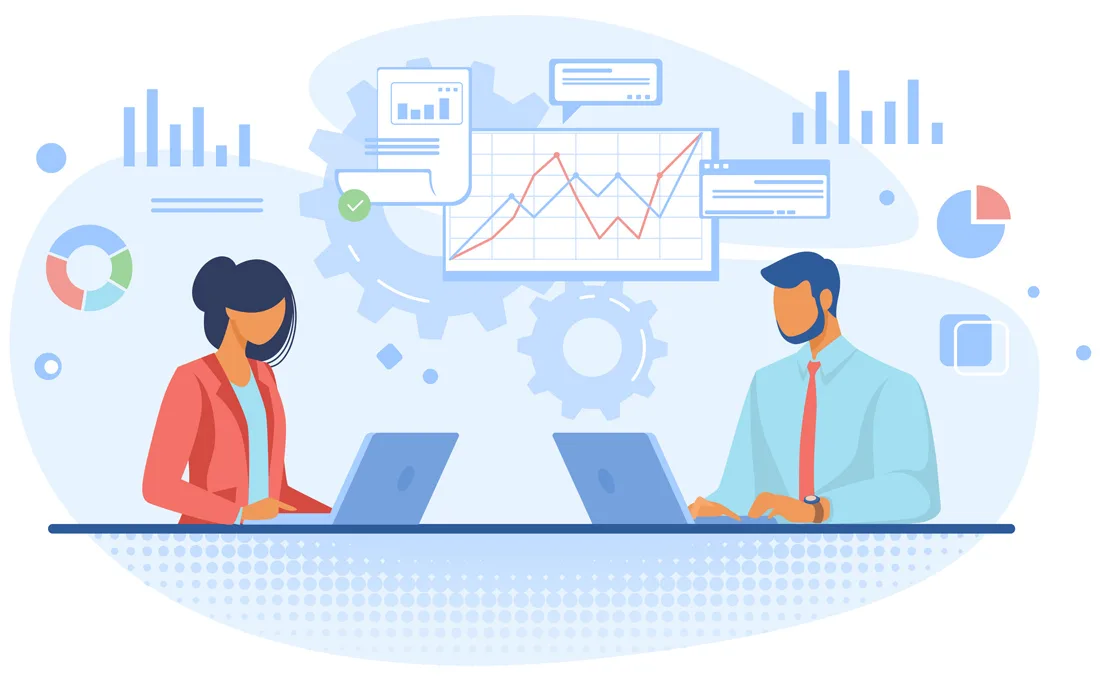 Technology professional working on a digital solution